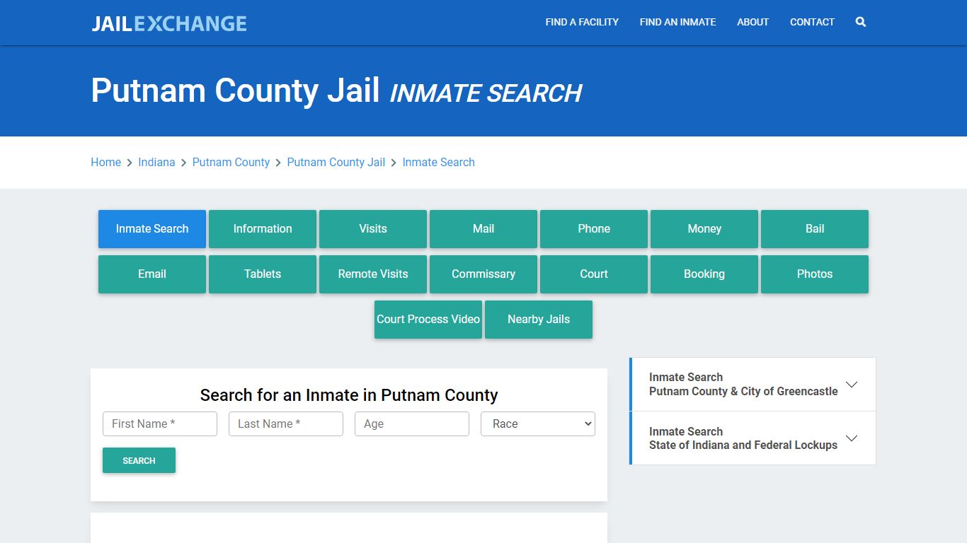 Putnam County Jail, IN Inmate Search: Roster & Mugshots - Jail Exchange